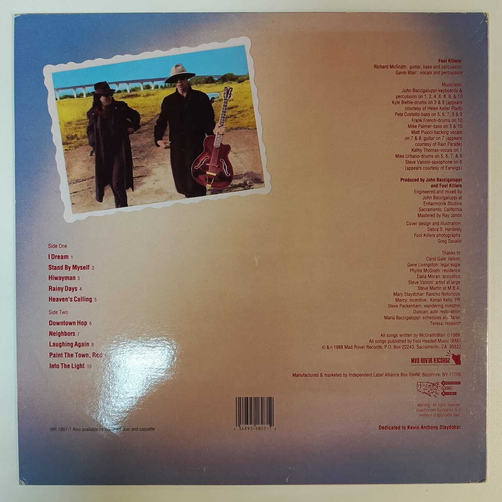 Fool Killers - Out Of State Plates (США 1988г.)