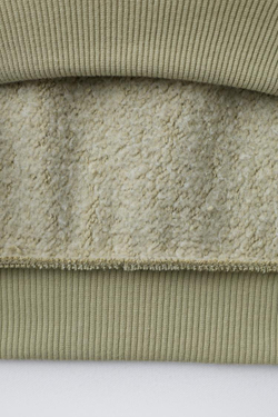 ZARA ТОЛСТОВКА С ТЕКСТОВЫМ ПРИНТОМ, СВЕТЛЫЙ ХАКИ