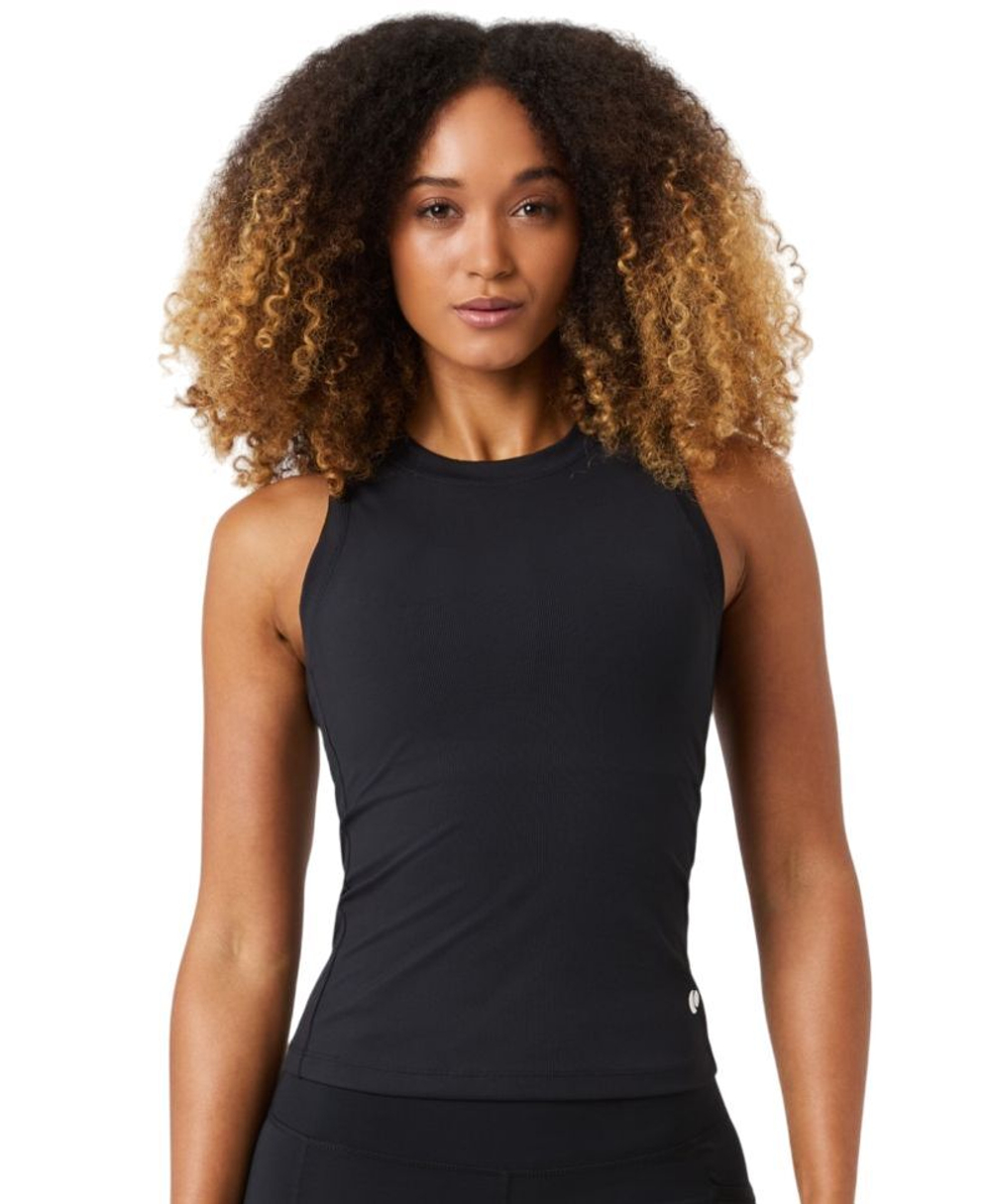 Топ теннисный Bj_rn Borg Ace Pocket Ribbed Tank - black beauty