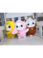 Мягкая игрушка Котенок в костюме случайный цвет 18 см