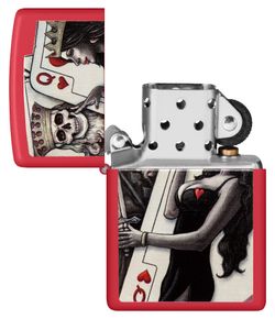 Зажигалка Zippo Skull King Queen Beauty (48624) 4