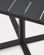 Складной уличный стол Torreta из алюминия с черной отделкой 70 x 70 см