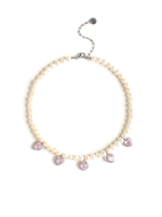 Колье "Pearl Love Rose" Silver