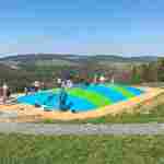 Надувная подушка для установки в грунт «Воздушный остров», 15×10×2 м