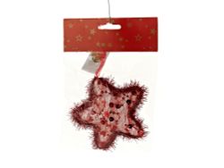 Украшение декоративное (подвесное) "Новый год" h=9см. (3вида) (упаковочный пакет с хедером)