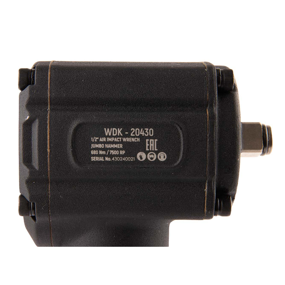 WDK-20430 Гайковерт пневматический ударный, угловой, привод 1/2", 700 Нм