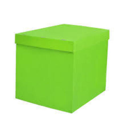 Коробка для воздушных шаров салатовый 70*70*70 см, 1 шт.