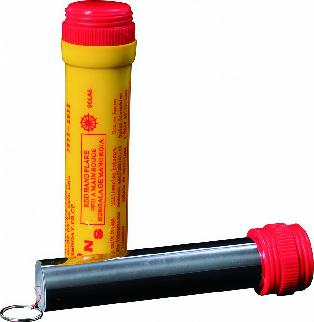 MF-0220 Red Фальшфейер в пластиковом корпусе с чекой "SOS красный" (60 секунд) (1 штука)