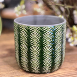 Кашпо зелёное