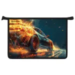 Папка для труда 2 отделения А4 на молнии, рисунок на пластике Brauberg Speed increase