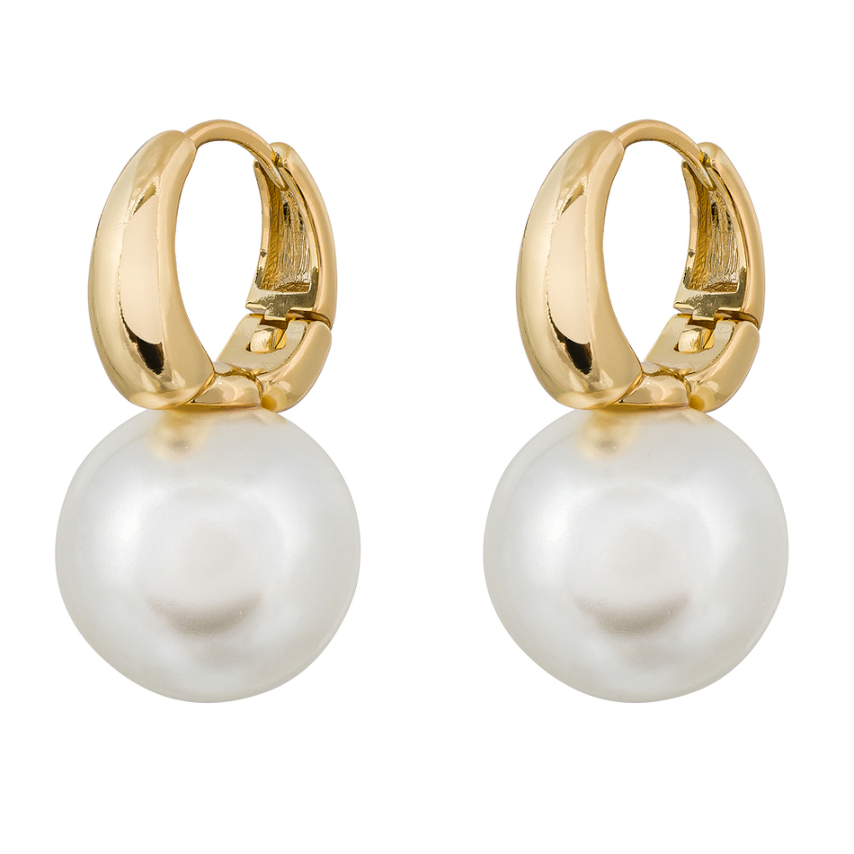 Серьги Fiore Luna WHITE SHELL PEARL ABE06611-14 G