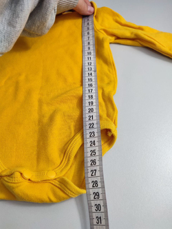 Боди однотонное на 1-3 месяца