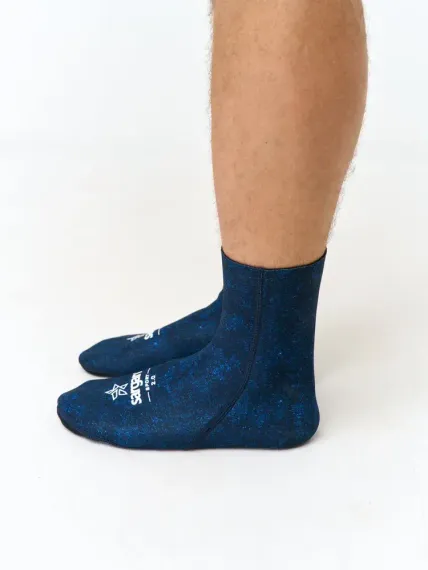 Носки неопреновые SARGAN Sport 1031/MBL, 3мм, микс-синий