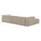 Диван 4-местный Blok с левым шезлонгом бежевый