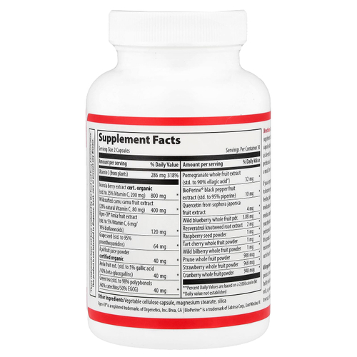 Vibrant Health, растительный витамин C, 60 растительных капсул