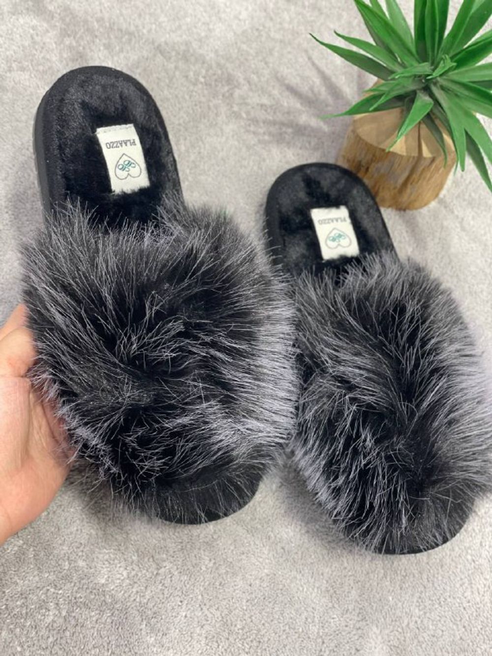 Домашние тапочки Пушистики Люкс