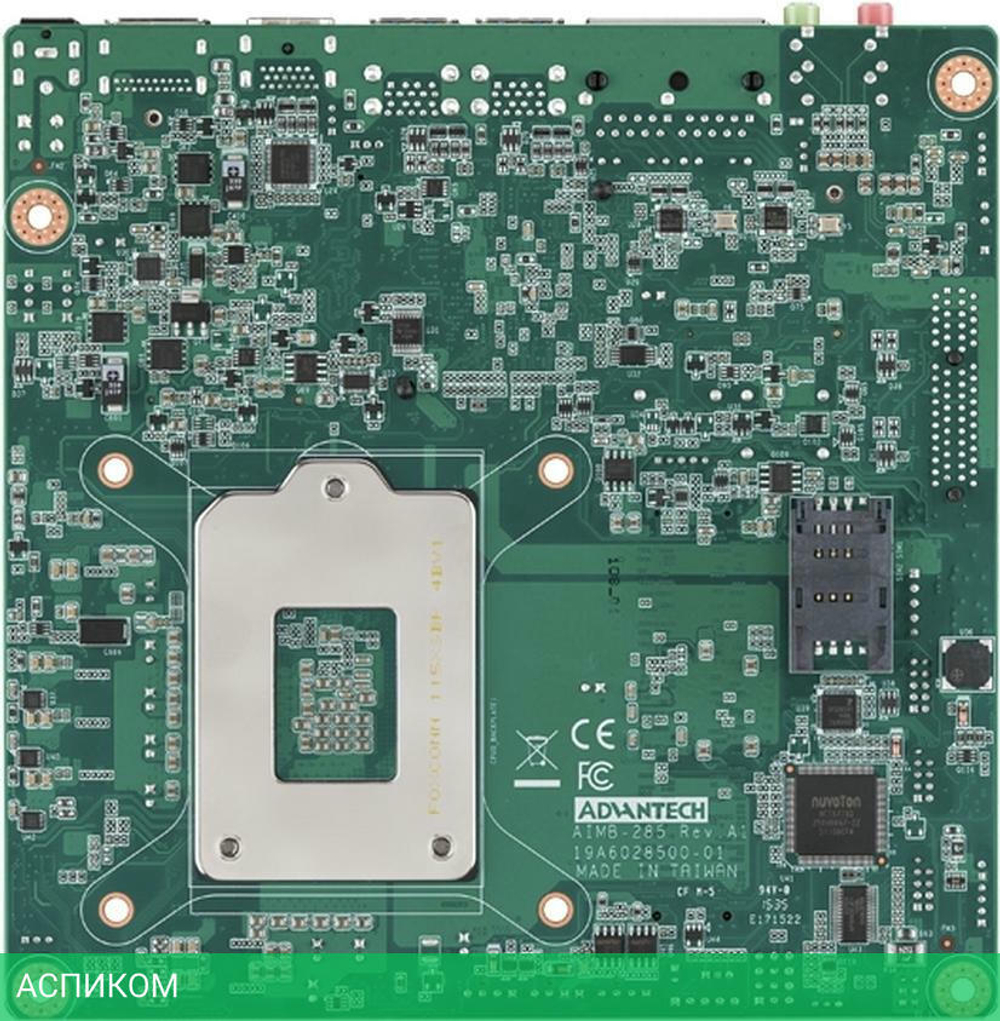 Материнская плата Advantech AIMB-285G2-00A2E DDR4