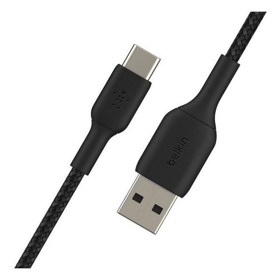 Кабель Belkin BoostCharge Braided USB-A - USB Type-C 2м (CAB002bt2MBK) Black