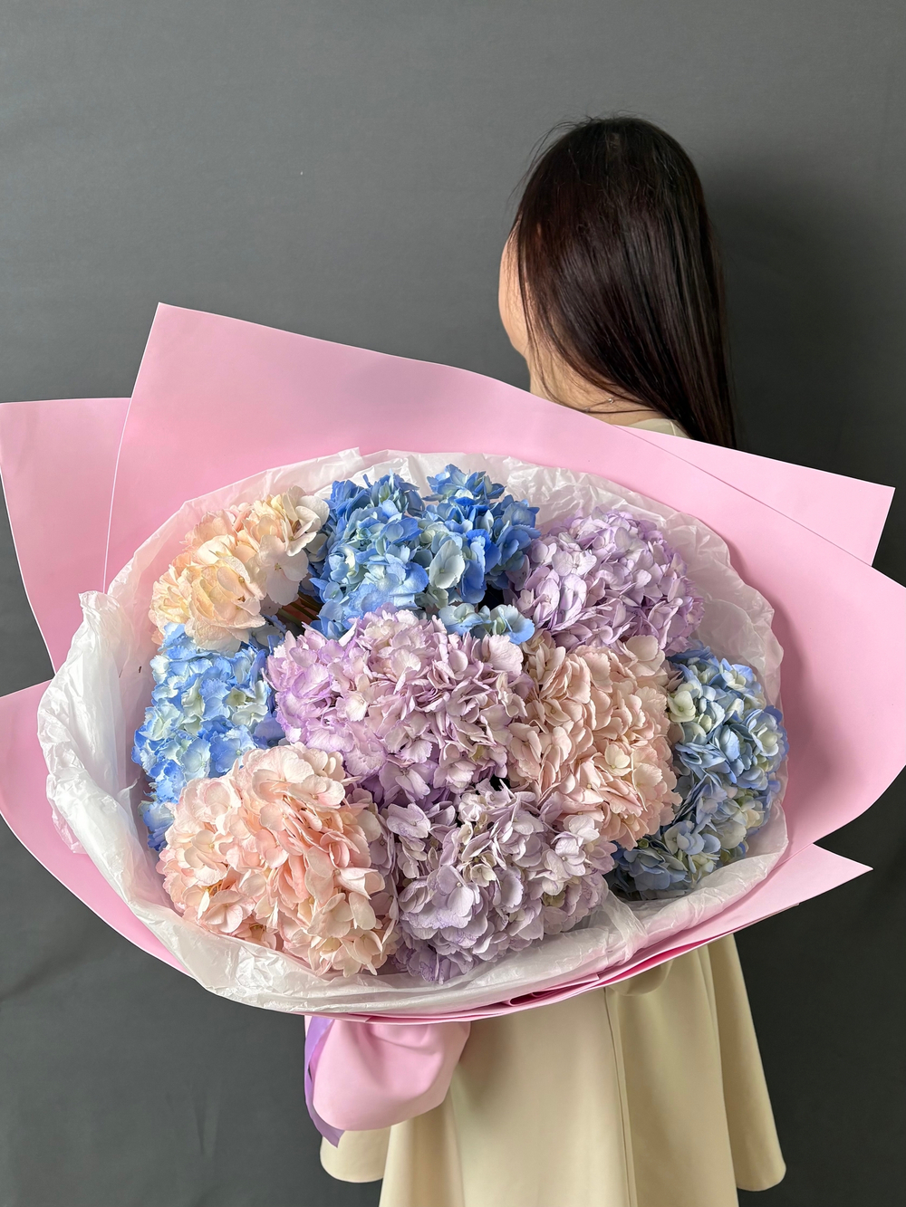 Воздушные гортензии 9 шт