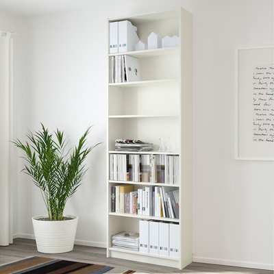 Стеллаж Билли 04 Белый Фасадный 0101 80*28*237 см, Белый   Фиеста