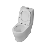 Унитаз напольный Grossman Classic GR-4488SQ (700х375х780) безободковый,белый,моноблок с тонкой крышкой,микролифт,смыв торнадо,1 мест