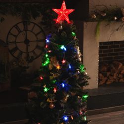 ULD-S0700-050-DTA MULTI IP20 SNOWFLAKES-3 Гирлянда светодиодная с контроллером Снежинки-3. 50 светодиодов. 7 м. разноцветная. IP20.провод прозрачный