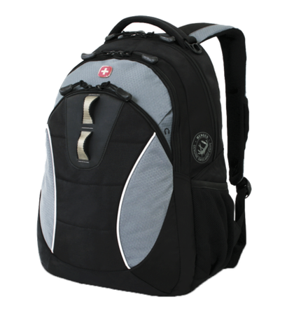 Рюкзак Wenger 13", черный/серый, 32х15х46 см, 22 л