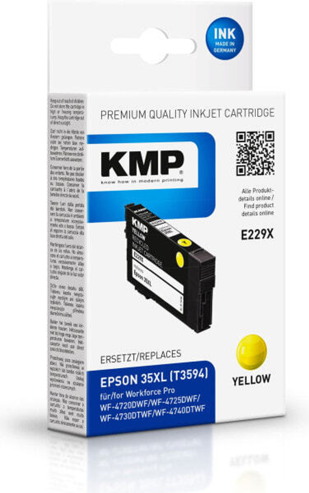 Картридж струйный Желтый KMP 1638,4009 1 шт