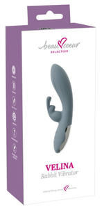 Силиконовый вибратор-кролик VELINA Rabbit Vibrator - 20 см.