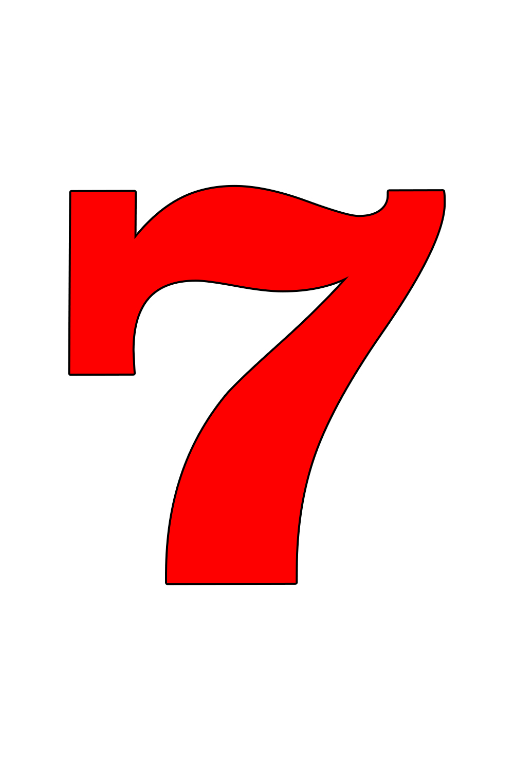 Наклейки цифры Policomprint М12, 3х4 см.