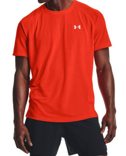 Мужская теннисная футболка Under Armour Men's Streaker Run Short Sleeve - красный