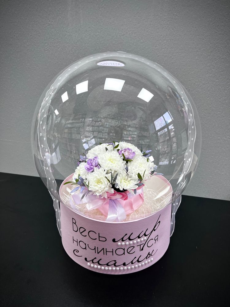 Фотография в шаре на День мамы