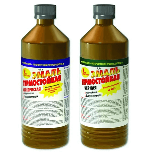 Эмаль термостойкая ЧЁРНАЯ (0,5л) С-Петербург