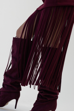 Юбка с бахромой