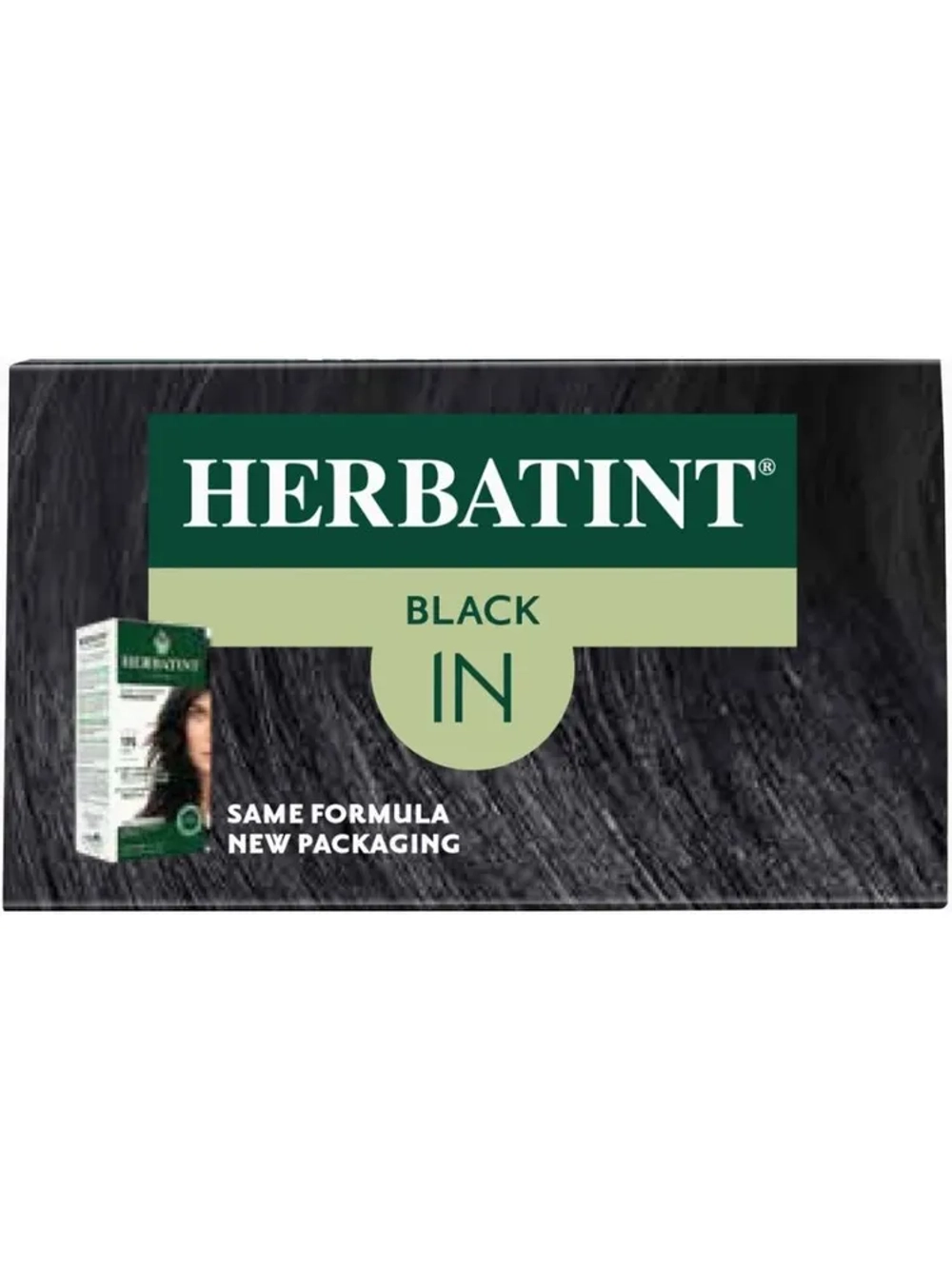 1N ЧЕРНЫЙ - гель-краска для волос HERBATINT, 170 мл / из Европы /
