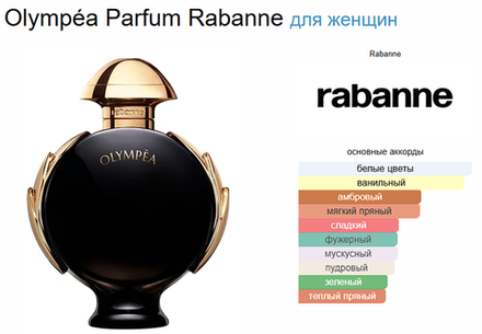 Olympéa Parfum Rabanne 80ml (duty free парфюмерия)