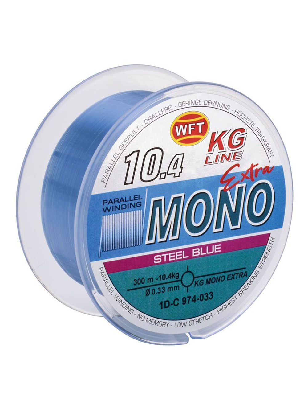 Леска монофильная WFT KG MONO EXTRA Steel Blue 300/040