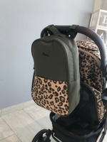 Коляска прогулочная Babalo 2024 Леопардовый текстиль на белой раме