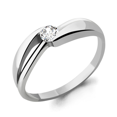 961994 Кольцо из Золота с бриллиантом из коллекции "Признание"