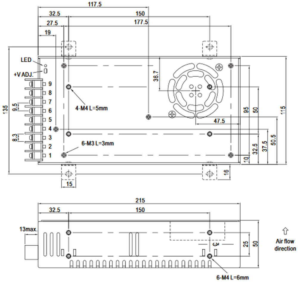 Преобразователь DC-DC модульный Mean Well SD-350C-12