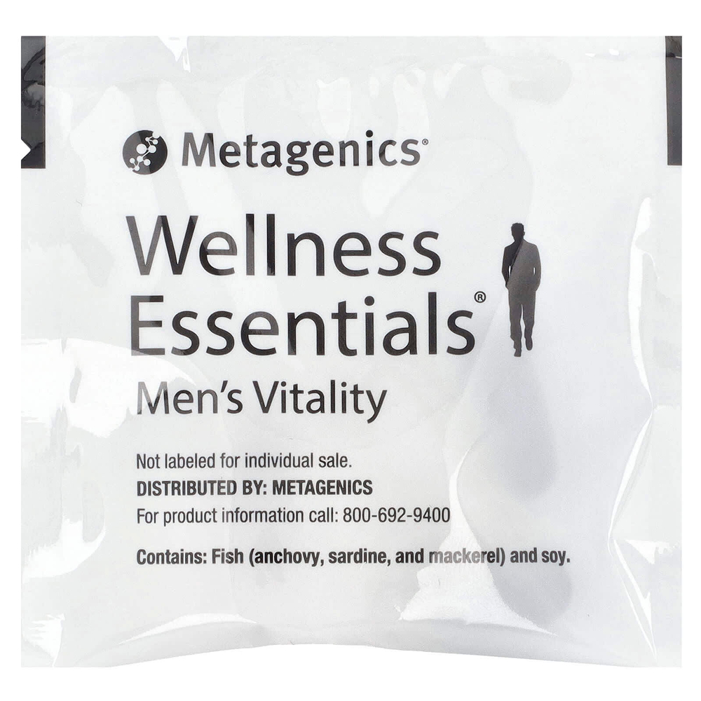 Metagenics, Wellness Essentials®, Men's Vitality, мультивитамины для мужчин, 30 пакетиков