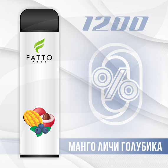 FATTO PODS ZERO - Mango Lychee Blueberry (0% nic)