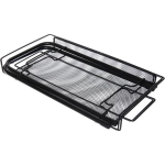 Этажерка настольная хозяйственная универсальная «ФАНАДЕРО», цвет черный, 35*17,5*34см