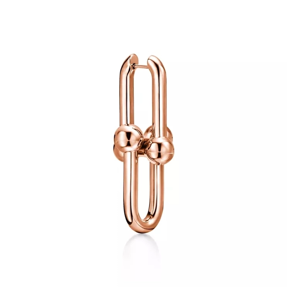 Серьги из розового золота 18k,Tiffany 💠Hard Wear extra Large