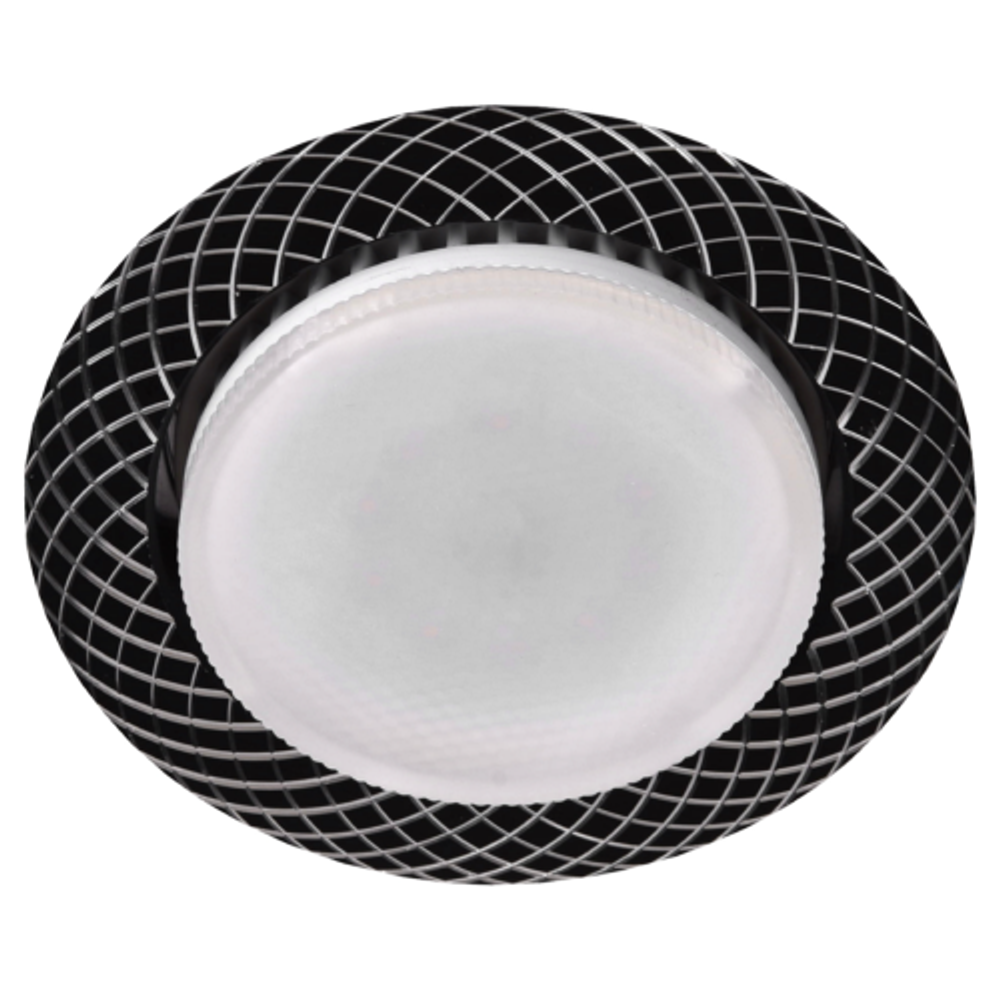 Светильник встраиваемый ЭРА KL 76 AL/BK /1 под лампу GX53 черный | Встраиваемые светильники Для ламп GX53