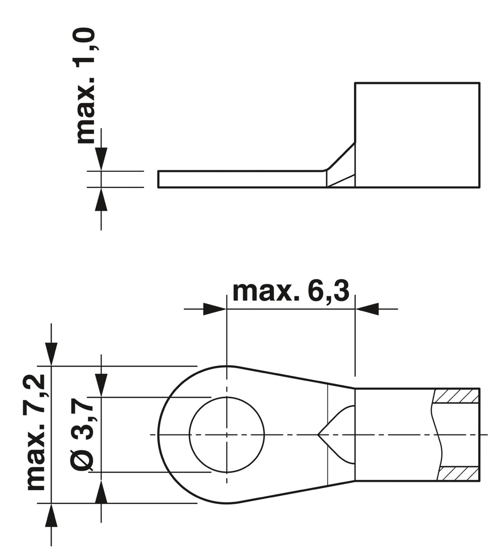 1029249 - BTFE 6-3/12 3U - Контрольная колодка