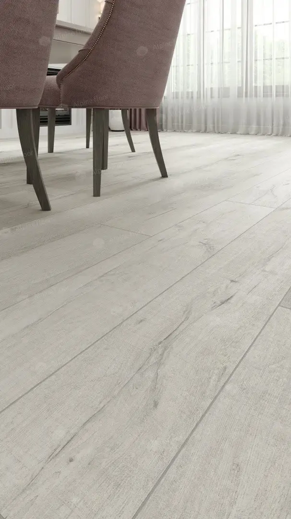SPC ламинат Alpine Floor Дуб слоновая кость ABA