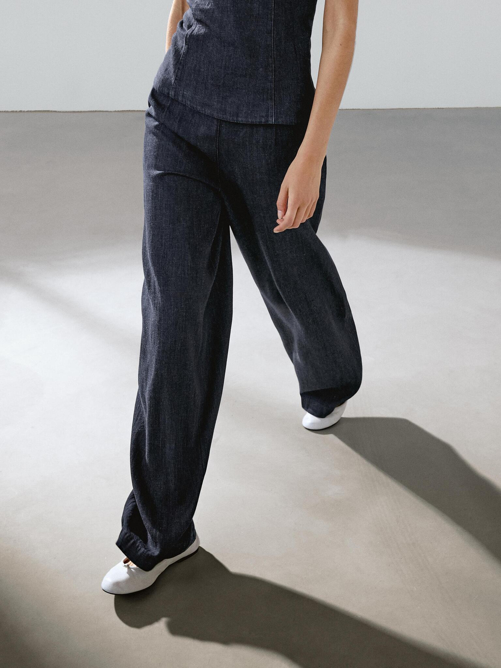 Massimo Dutti Джинсы-бананы, темно-серый