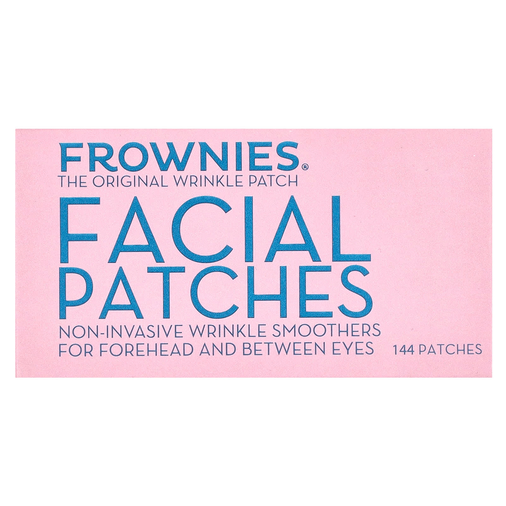 Frownies, Пластыри для лица, для кожи на лбу и между глазами, 144 пластыря