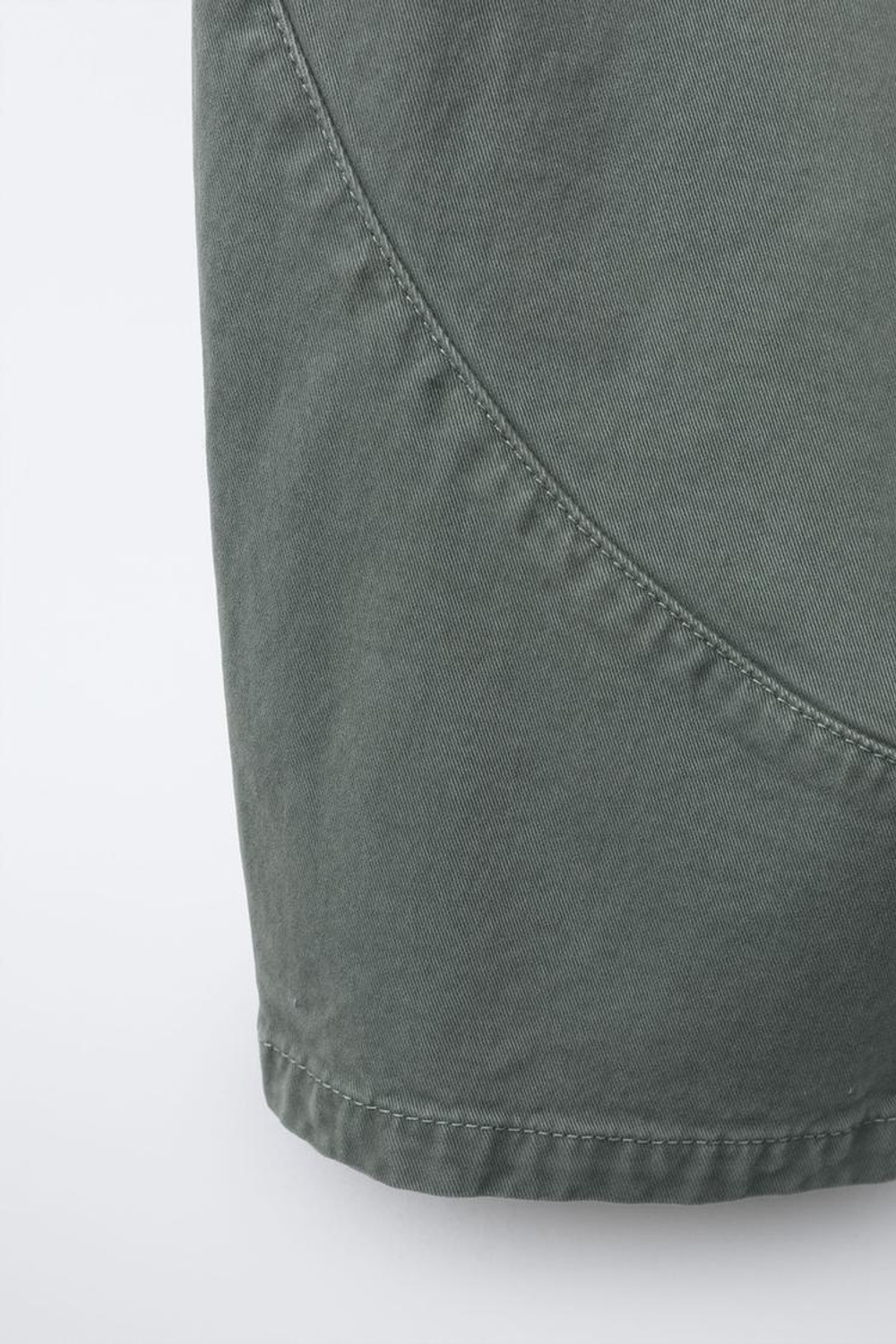 ZARA БРЮКИ BALLOON С РАЗРЕЗАМИ, УТИНО-СИНИЙ